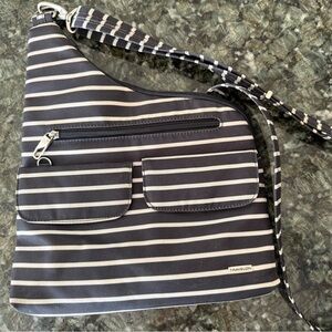 Travelon Black and White Striped Women's Bag